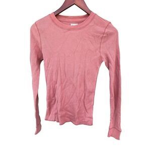 Alpine design woman’s Small Sedona clay waffle knit thermal baselayer